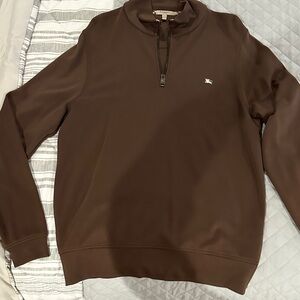 Burberry Dark Brown Zip-Up Sweater
